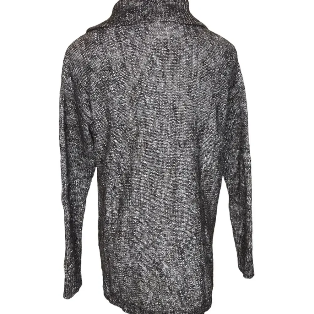 J. Crew Size XS Marled Knit 1/2 Button Collared Sweater-Woman-Wool/Alpaca Blend